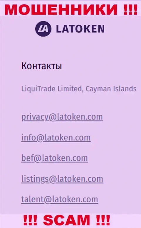 Почта обманщиков Latoken, которая найдена на их сайте, не общайтесь, все равно оставят без денег