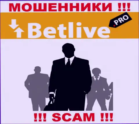 В компании Bet Live не разглашают имена своих руководящих лиц - на официальном web-сервисе информации не найти