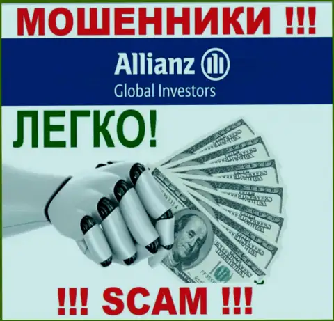 С компанией Allianz Global Investors не сможете заработать, затащат к себе в контору и сольют подчистую