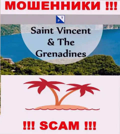 Оффшорные интернет-мошенники ПлазаТрейд Нет скрываются вот здесь - Saint Vincent and the Grenadines