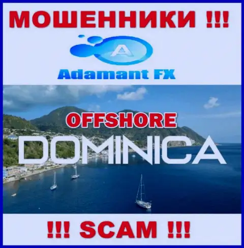 AdamantFX безнаказанно грабят, так как разместились на территории - Dominika