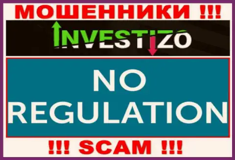 У организации Investizo не имеется регулятора - мошенники беспрепятственно сливают доверчивых людей