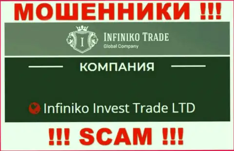 Infiniko Invest Trade LTD - это юр лицо internet-мошенников InfinikoTrade