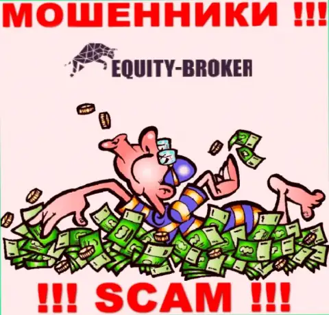 Не стоит платить никакого налогового сбора на доход в Equity Broker, все равно ни рубля не позволят вывести