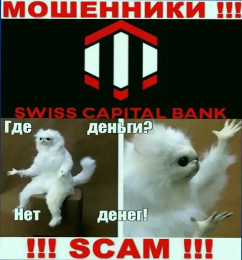Если ожидаете доход от взаимодействия с конторой Swiss Capital Bank, то тогда зря, данные интернет мошенники обворуют и Вас