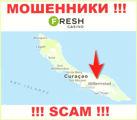 Curaçao - здесь, в оффшорной зоне, пустили корни мошенники FreshCasino