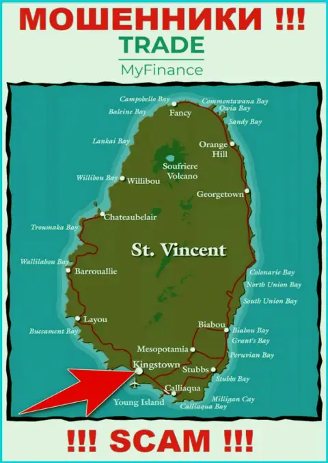 Юридическое место регистрации мошенников Трейд Май Финанс - Kingstown, Saint Vincent and the Grenadines