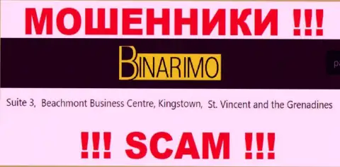 Бинаримо Ком - это интернет-мошенники !!! Пустили корни в офшоре по адресу Suite 3, ​Beachmont Business Centre, Kingstown, St. Vincent and the Grenadines и сливают вложенные денежные средства клиентов