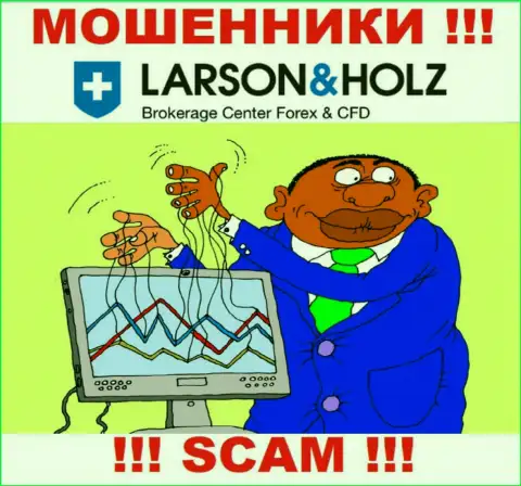 Прибыль с дилинговой конторой LarsonHolz Biz Вы никогда получите - не ведитесь на дополнительное внесение финансовых активов